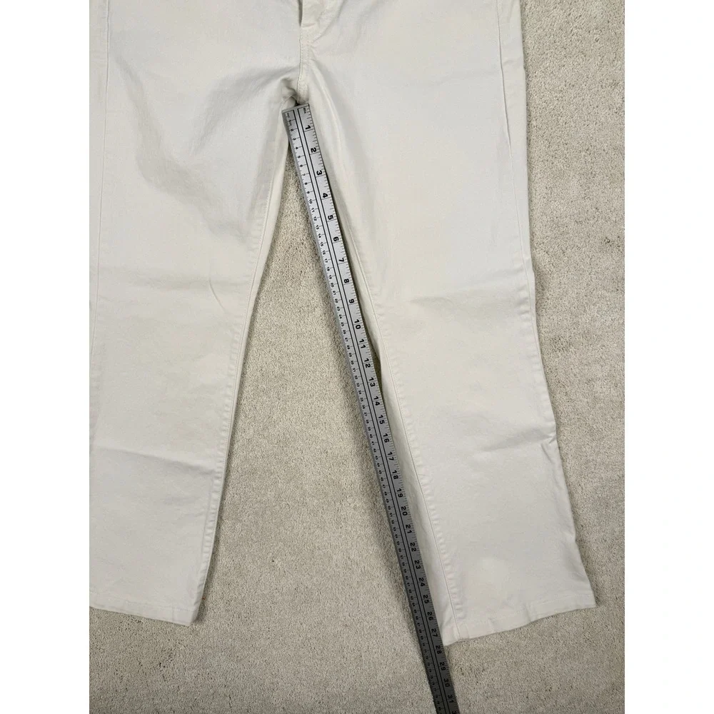 LEVI'S Women's 545 Low Rise Boot Cut White Denim Jeans Sz 8M (30x28) #1439